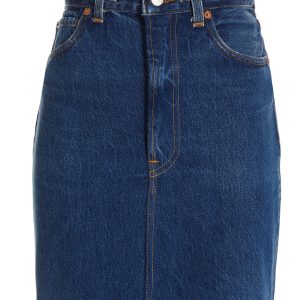 'Double Waisted Pencil' Re Done x Levi's skirt