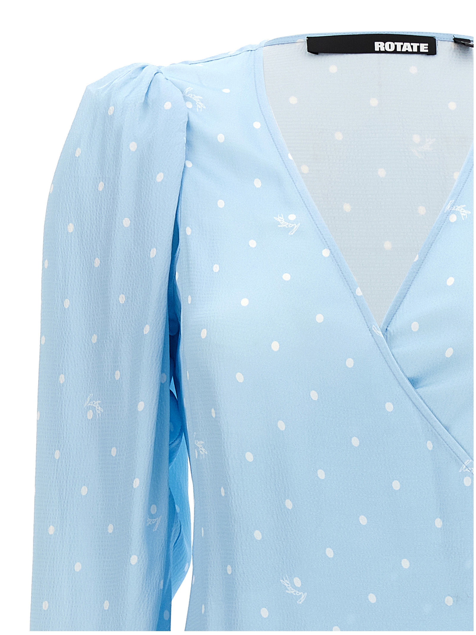 'Textured Midi Wrap' dress - immagine 3