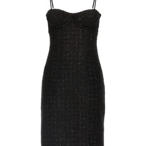 Bouclé midi dress