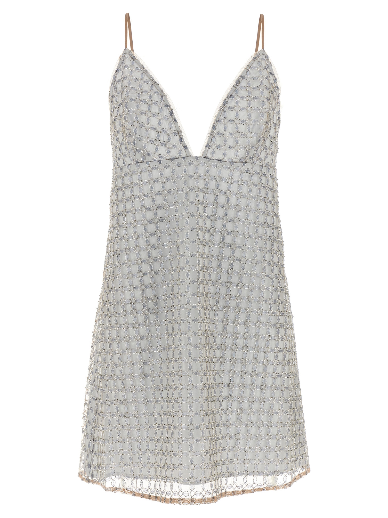 'Beaded A-Line Mini' dress