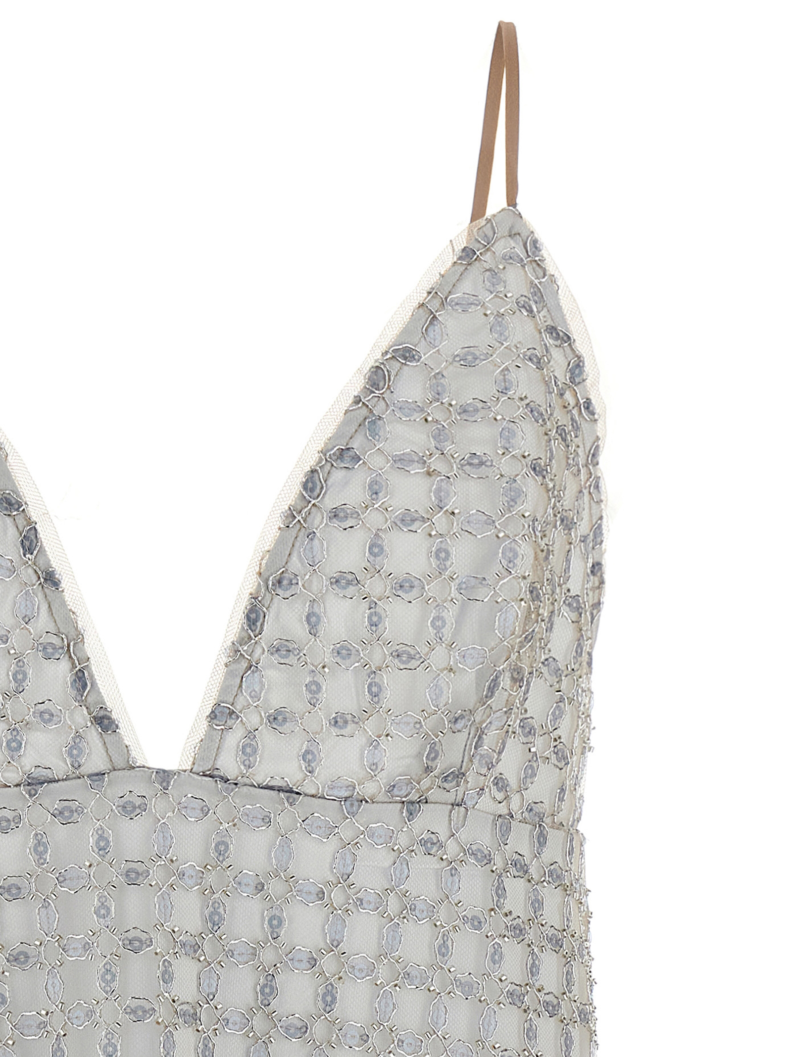 'Beaded A-Line Mini' dress - immagine 3