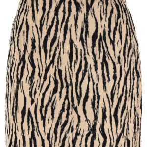 'Printed Faux Fur' skirt