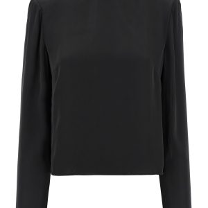 'Satin Drapy Back' top