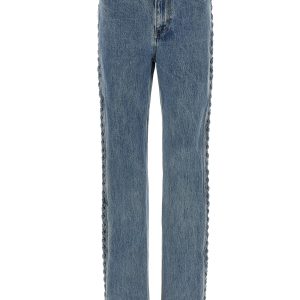 'Laced Straight Leg' jeans