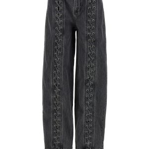 'Denim Laced Leg' jeans