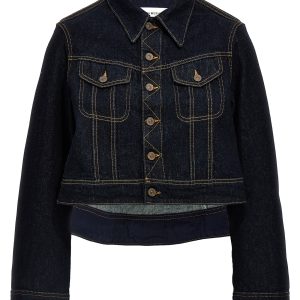 Denim cropped jacket