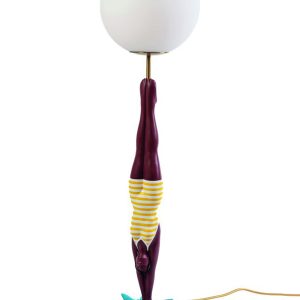 'Lady diver giallo' lamp