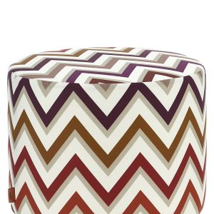 'Watamu' outdoor cylindrical pouf