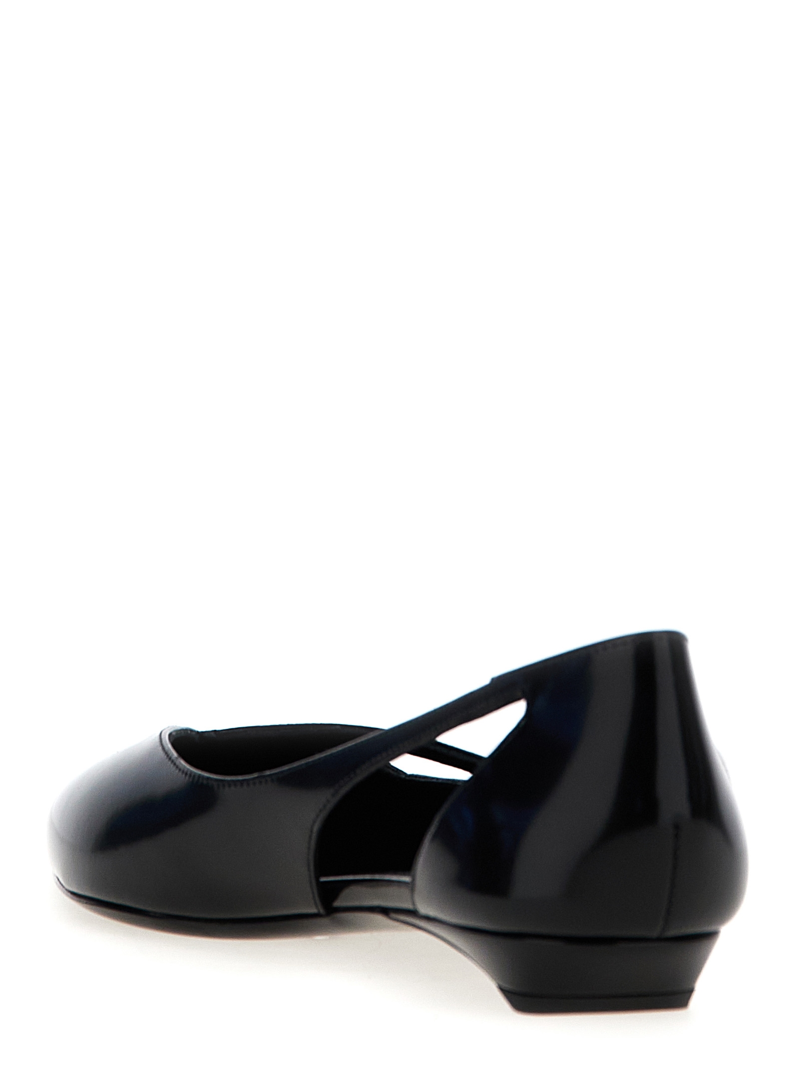 Cut-out leather ballet flats - immagine 3