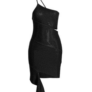 Sequin one shoulder dress