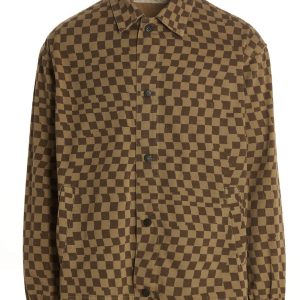 Check print overshirt