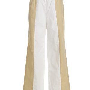 Loose leg two-color pants