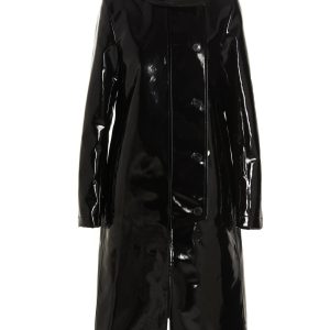 Vinyl trench coat