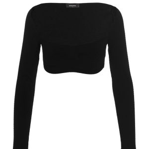 Ribbed cropped sweater