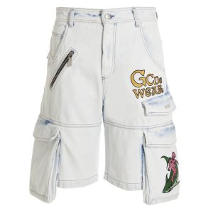 Bleached Embroidered Ultracargo' bermuda shorts