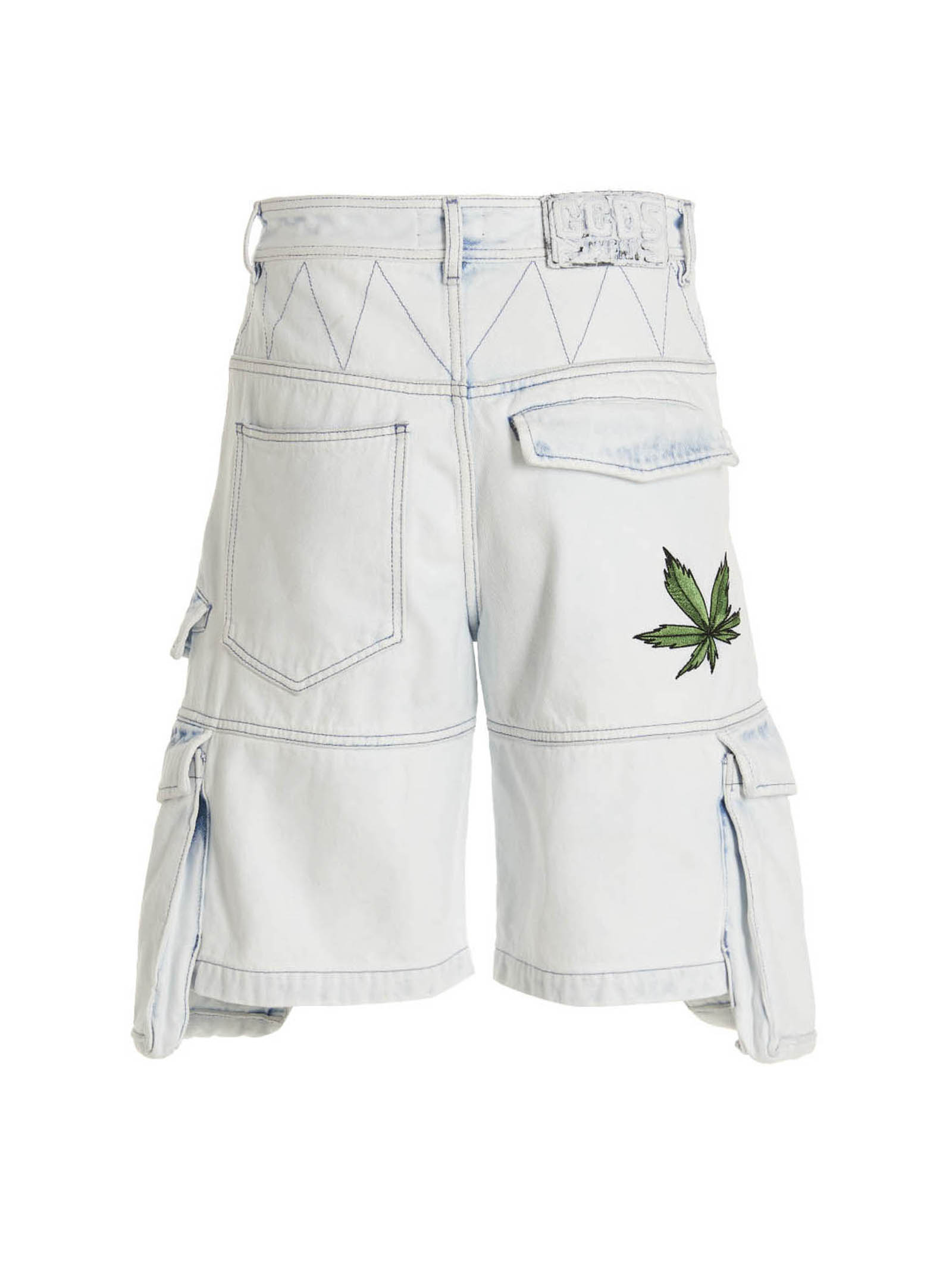 Bleached Embroidered Ultracargo' bermuda shorts - immagine 3