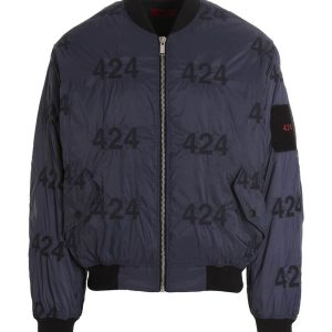 Reversible logo bomber jacket.