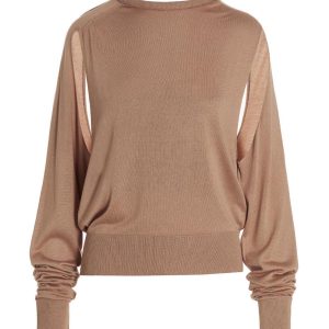Cut out insert top sweater