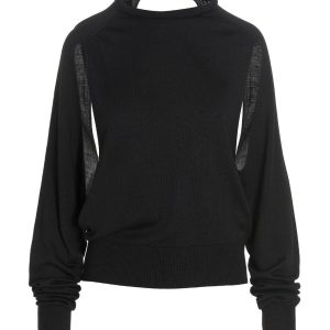 Cut out insert top sweater
