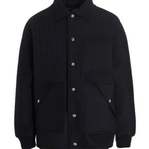 'Chore Quilted Stripes' down jacket