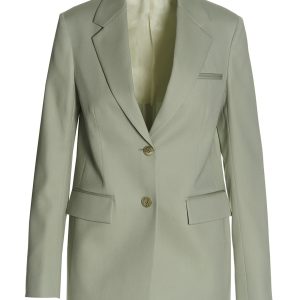Wool single breast blazer jacket