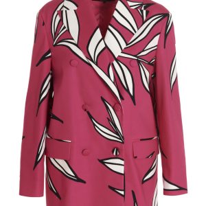 Floral print blazer jacket