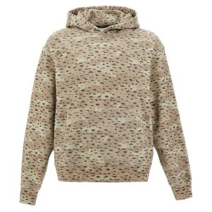 Felpa con cappuccio 'Camo leopard'