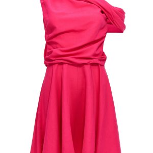 Draping neckline dress