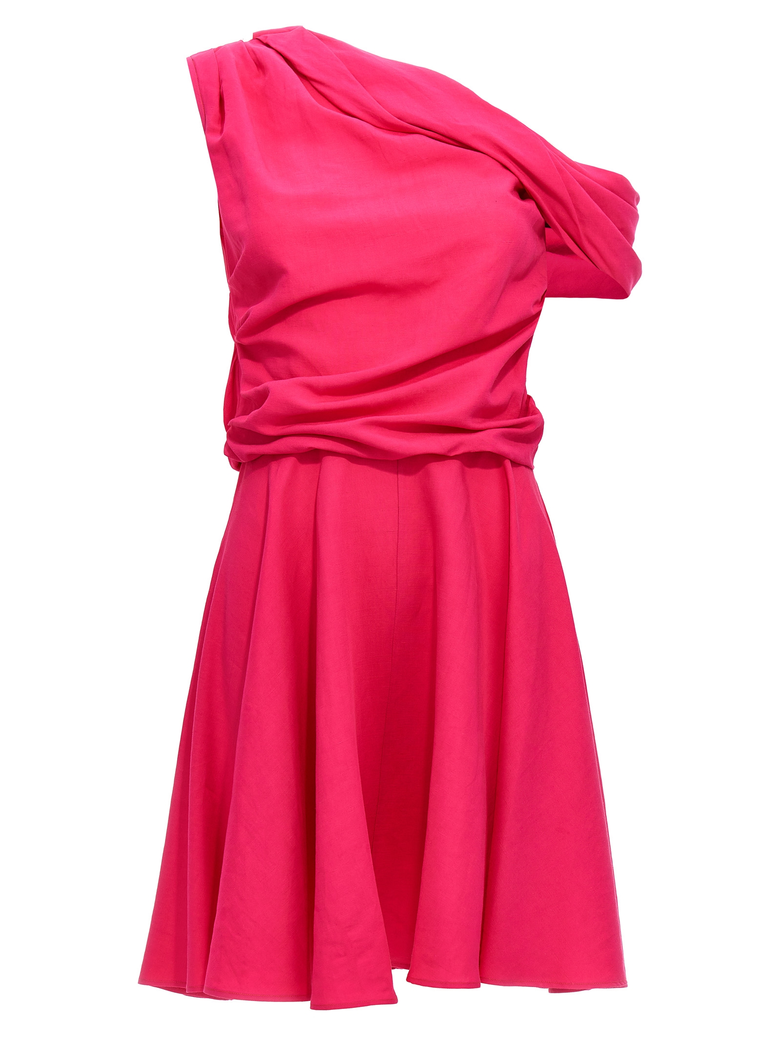 Draping neckline dress