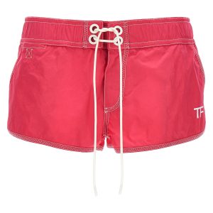 Logo nylon shorts