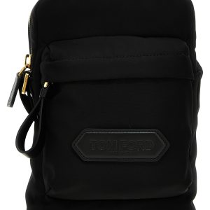 Logo nylon crossbody bag