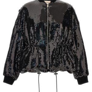 Sequin bomber jacket