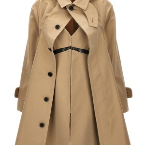 Dress insert trench coat