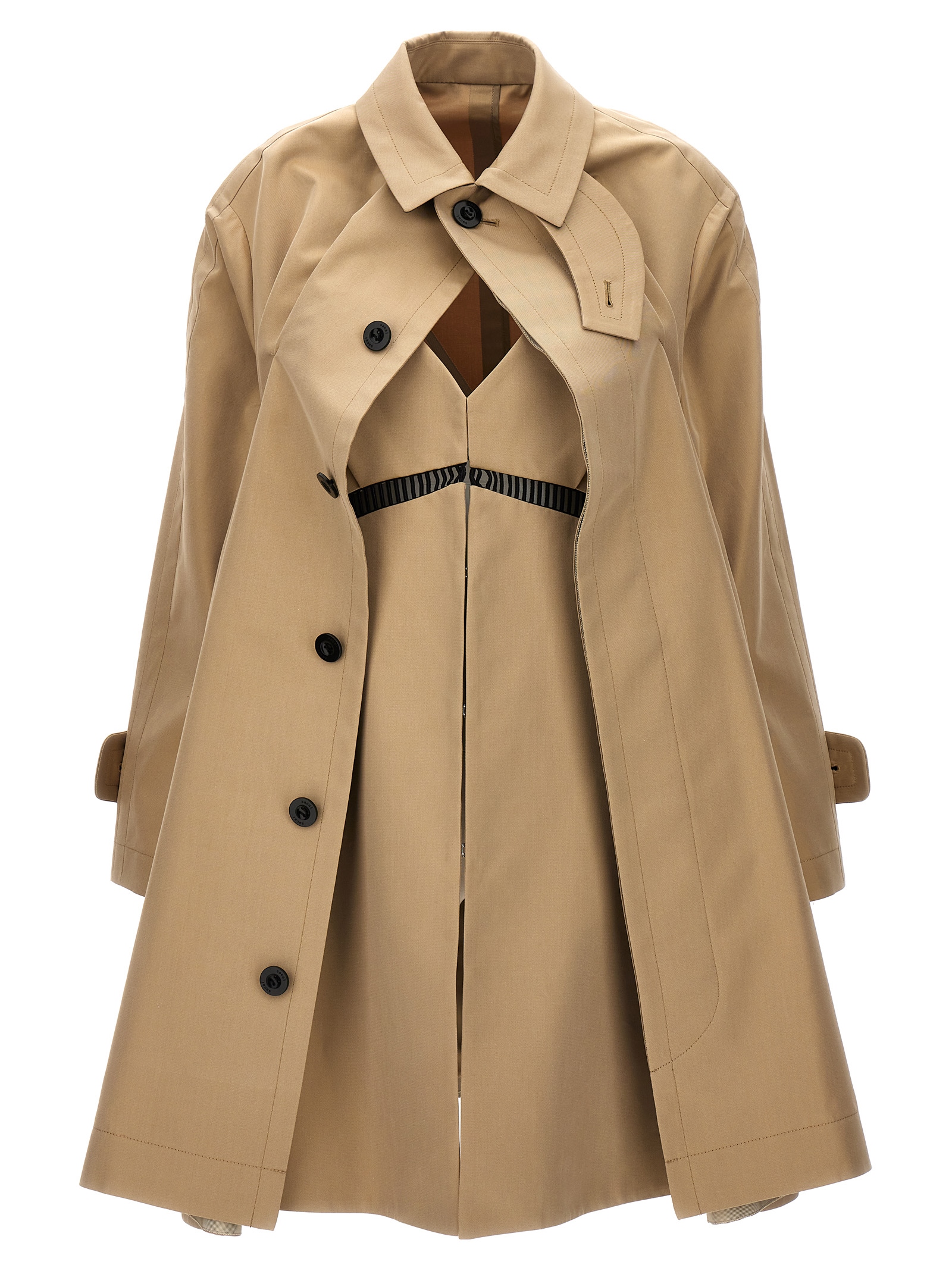 Dress insert trench coat