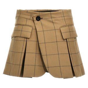 'Windowpane' skort