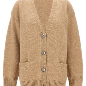 Logo button cardigan