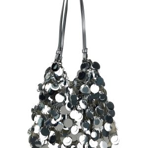 'Silver Sparkle Discs Large' shoulder bag