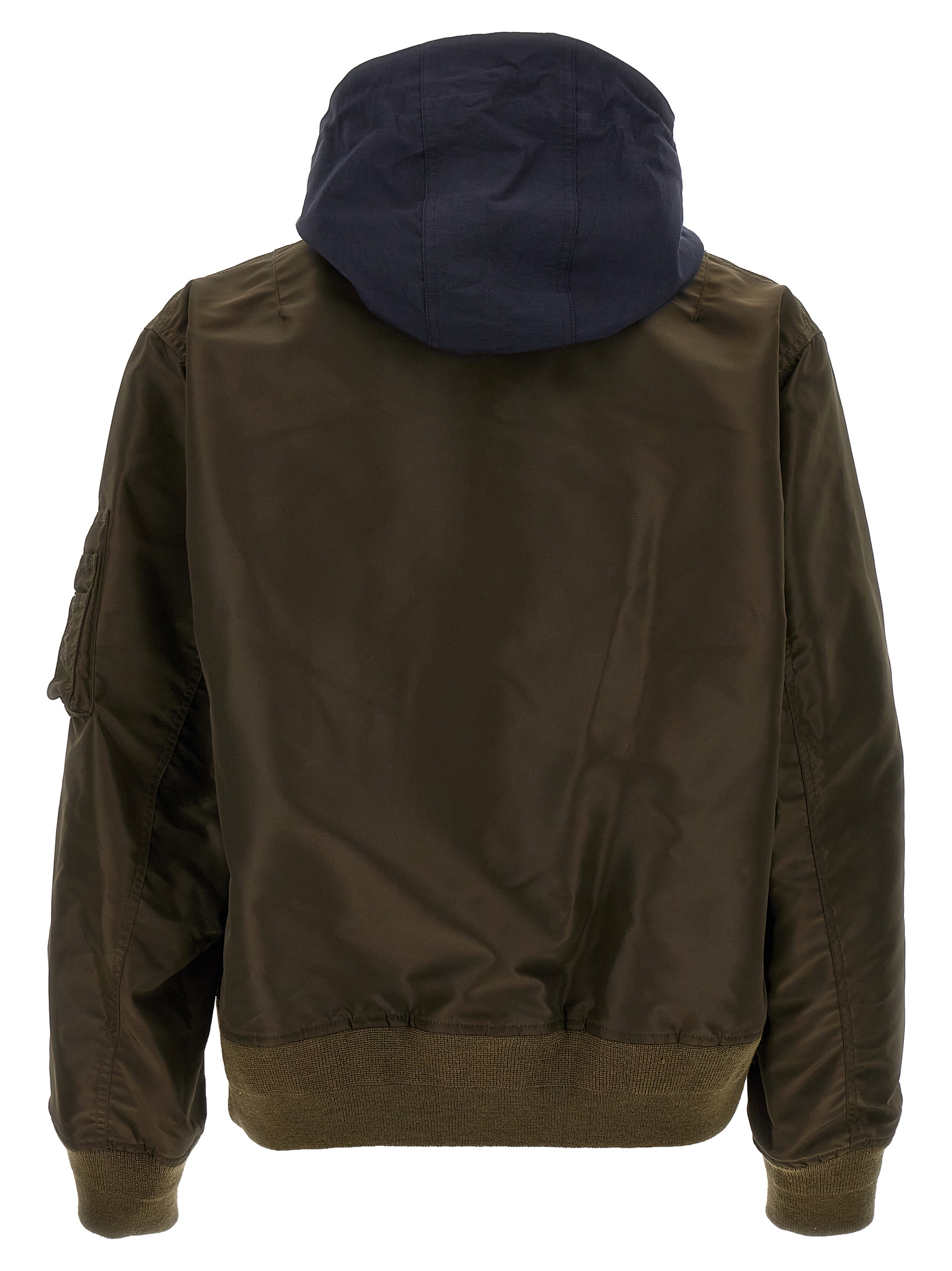Hooded nylon bomber jacket - immagine 2