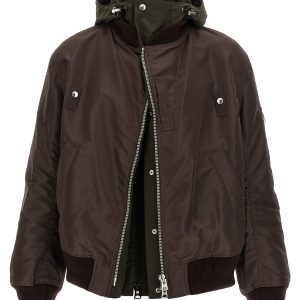 Hooded bomber jacket