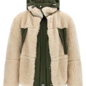 Faux shearling parka