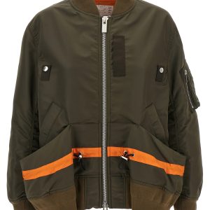 Drawstring bomber jacket