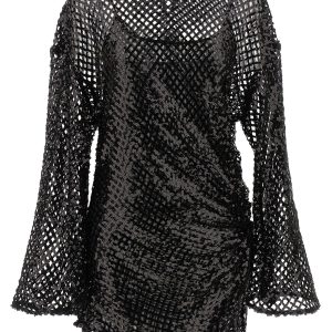 Sequin mesh dress