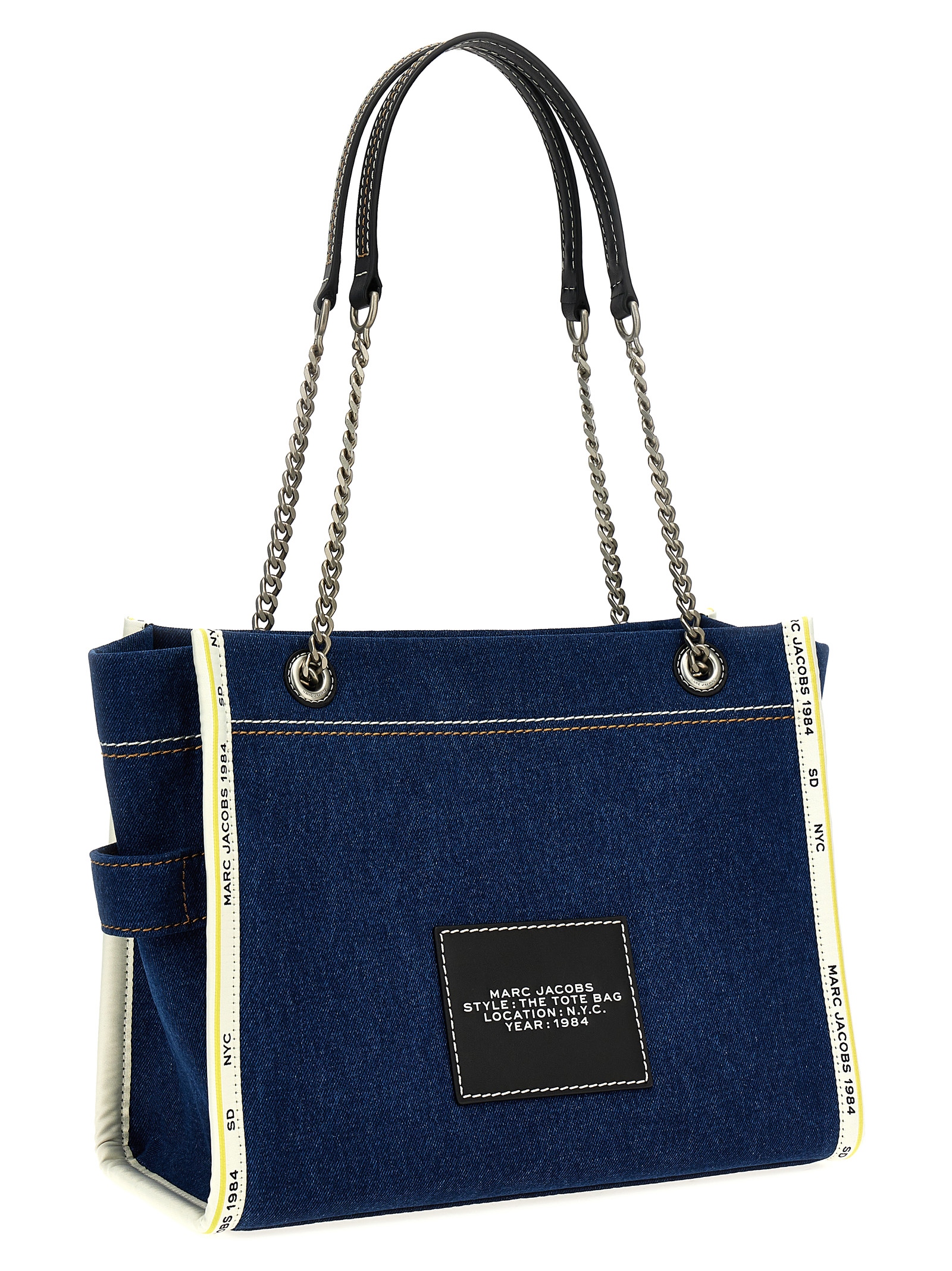 'The Denim Chain Medium Tote' shoulder bag - immagine 2