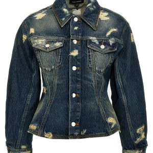 'The Rip And Repair Fluted Denim Jacket' jacket