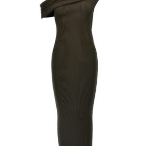 'Twist Rib Knit Long' dress