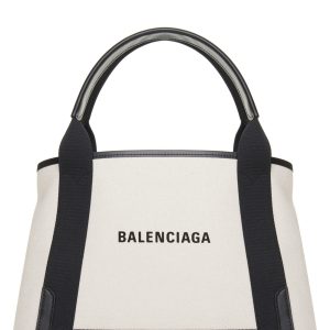 'Navy cabas' small shopping bag