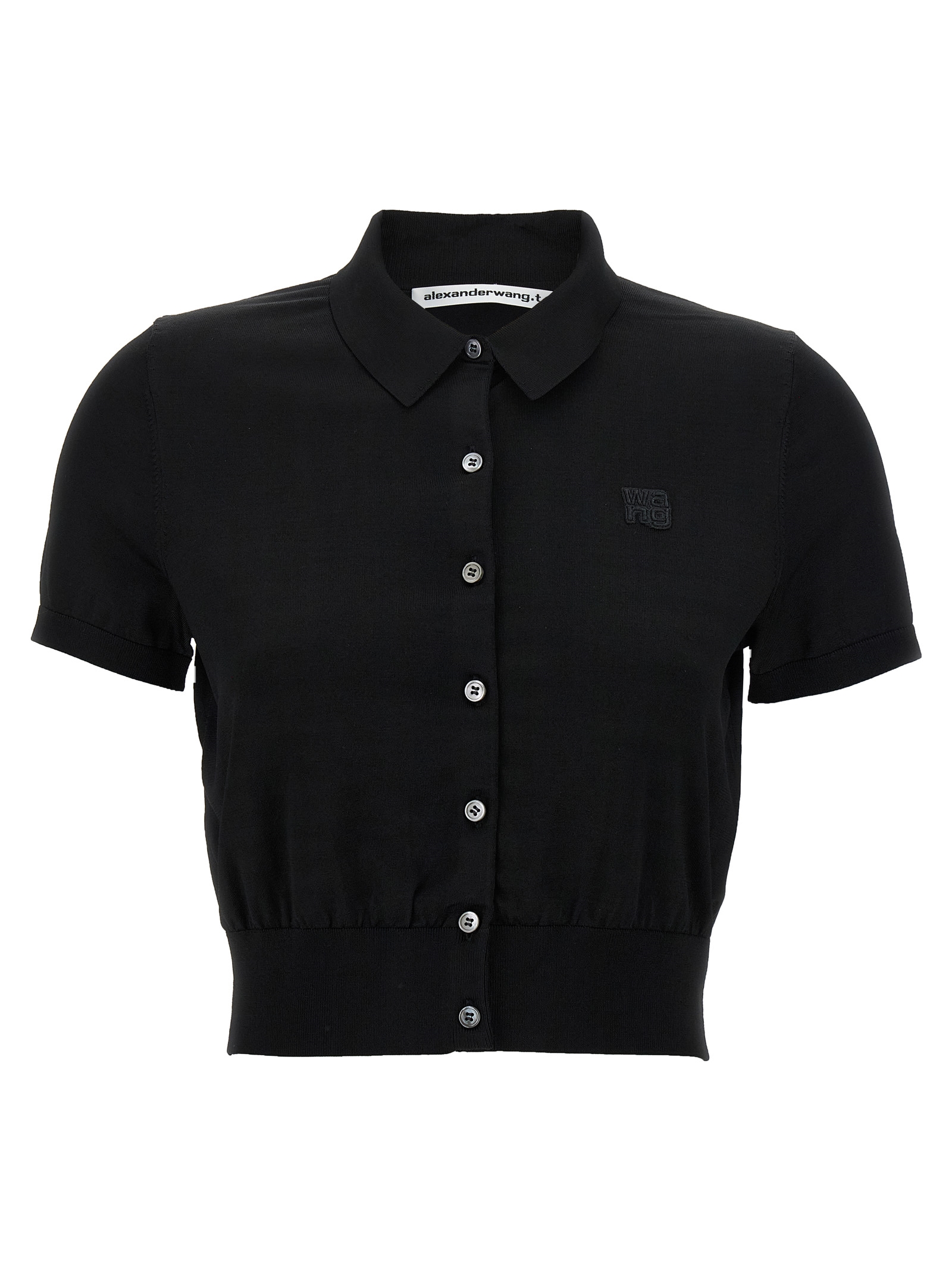 Logo patch polo shirt