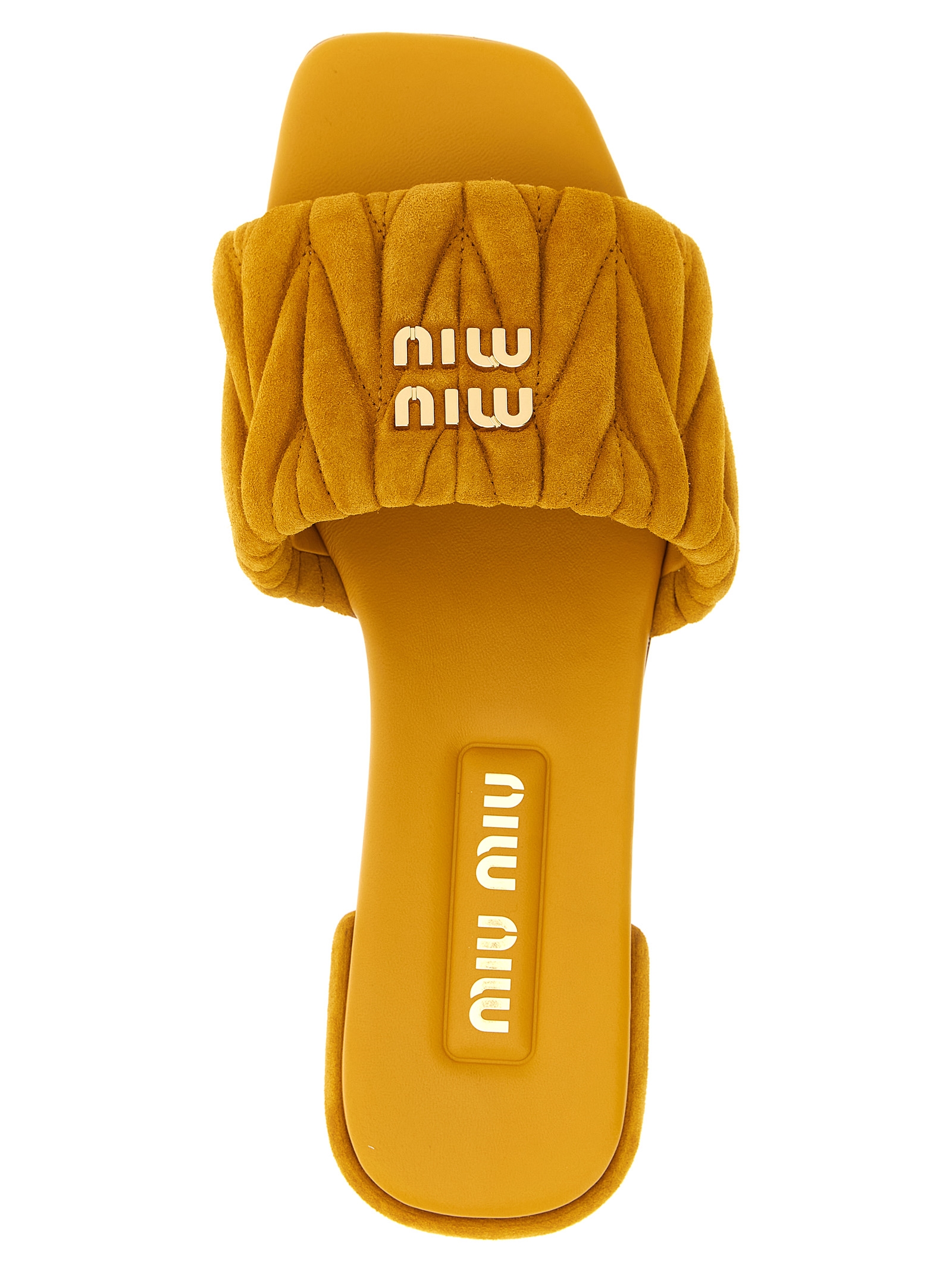 Matelassé suede slides - immagine 4