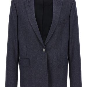 Single-breasted wool blazer