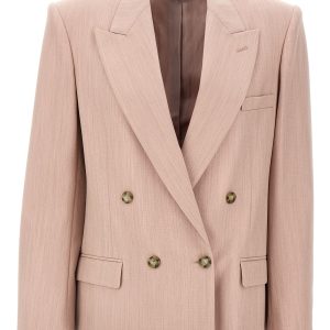 Double-breasted wool blazer